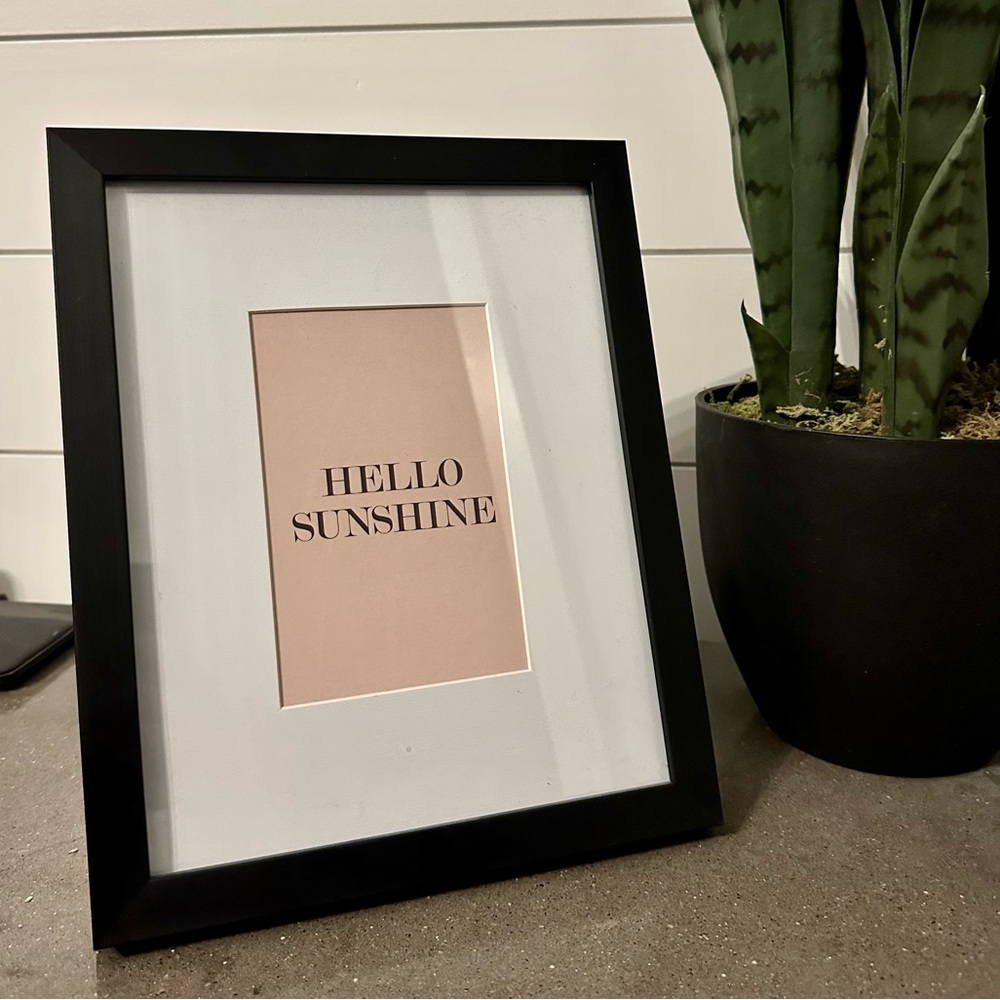 Hello Sunshine Framed Artwork